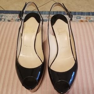 Authentic Christian Louboutin platform resole